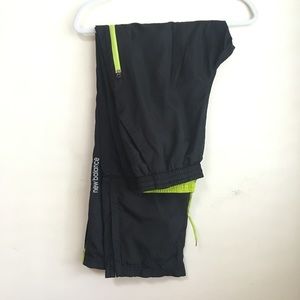 Men’s New Balance Black & Green Polyester Pants